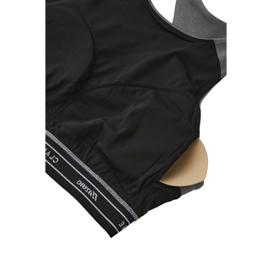 【CLANE】SPORTS BRA グレー杢 1