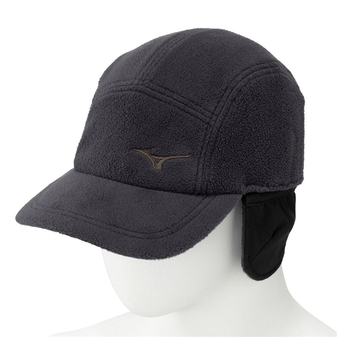 耳当て付きプルーフフリースキャップ ブラック 55-60