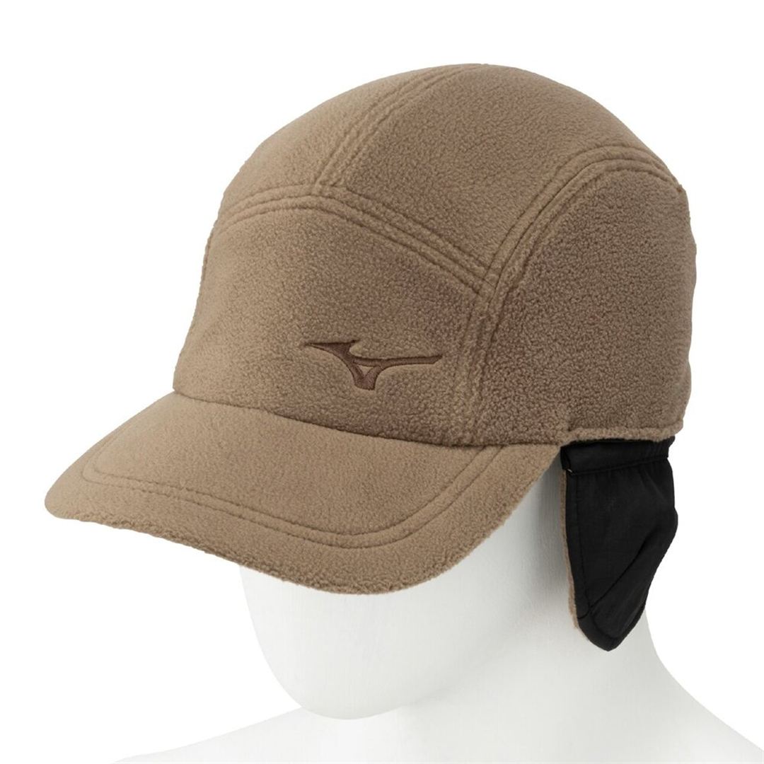 耳当て付きプルーフフリースキャップ キャメル 55-60