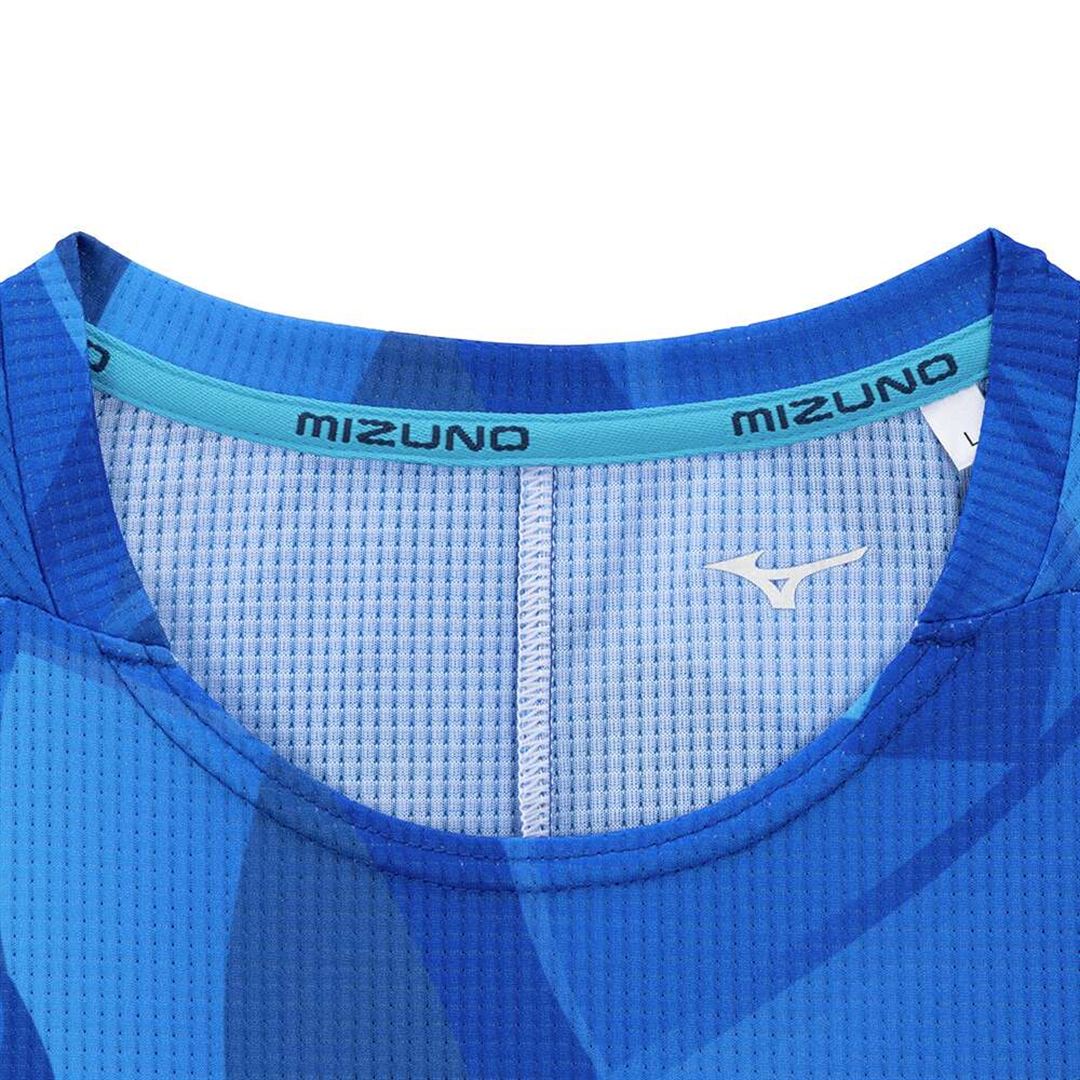 【汗処理／通気】ドライエアロフローTシャツ(長袖) ディレクトワールブルー S