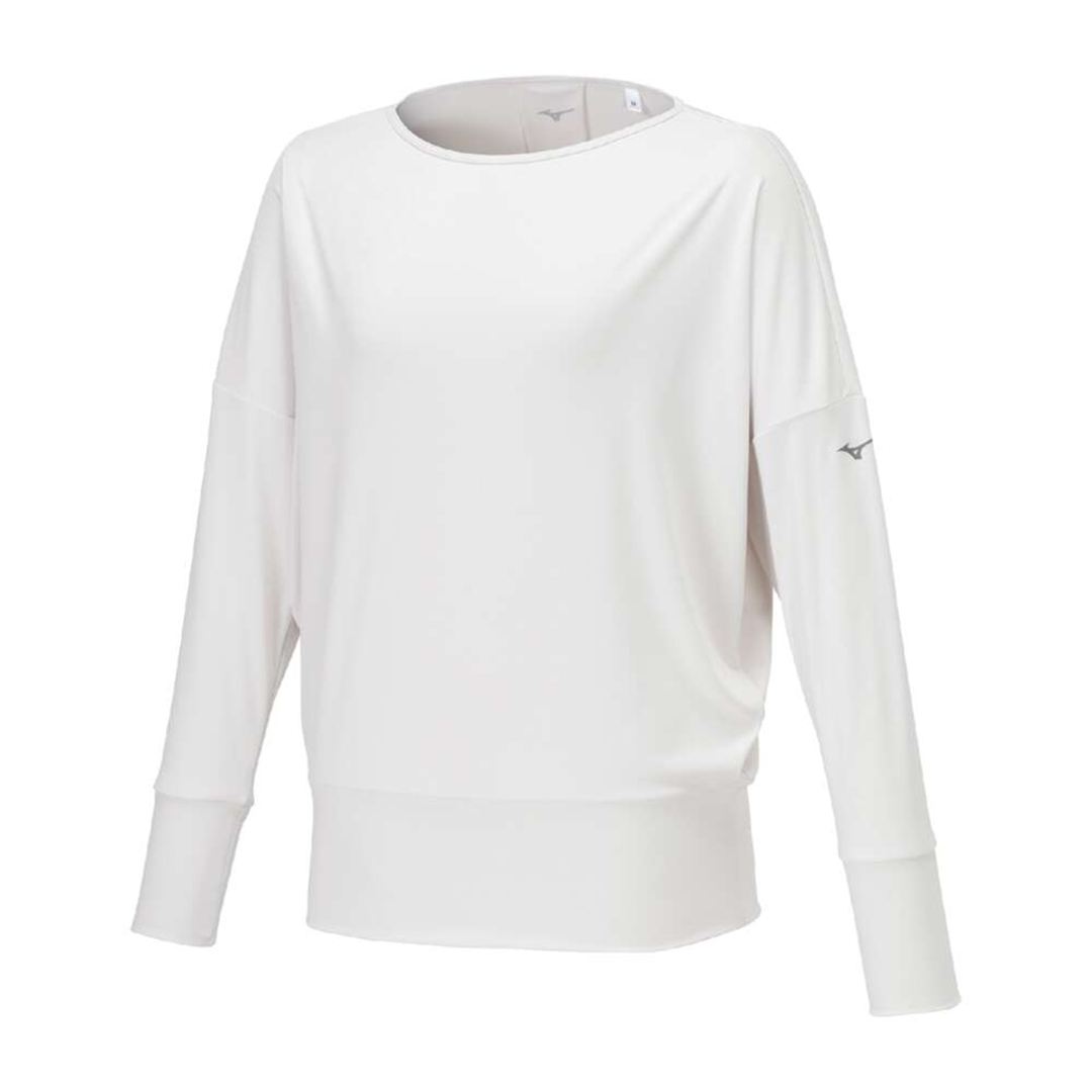 ストレッチスムースTシャツ(長袖) ホワイトサンド S