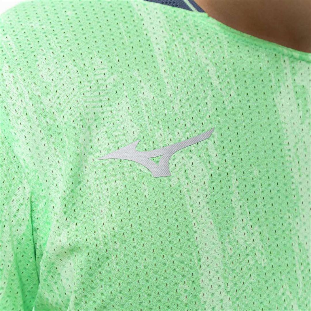 【汗処理／通気】ドライエアロフローラピッドTシャツ ネオミント XS