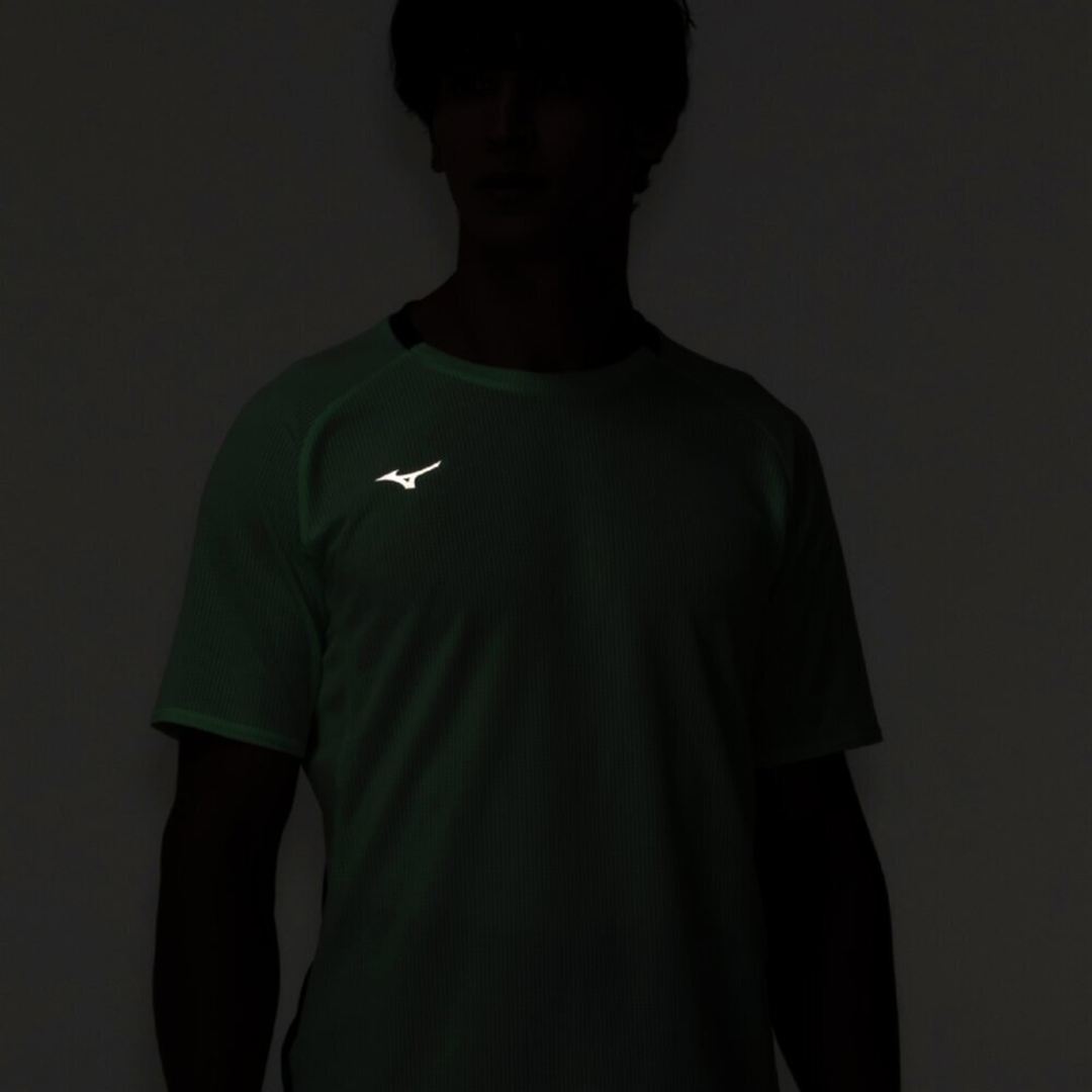 【汗処理／通気】ドライエアロフローTシャツ ネオミント S