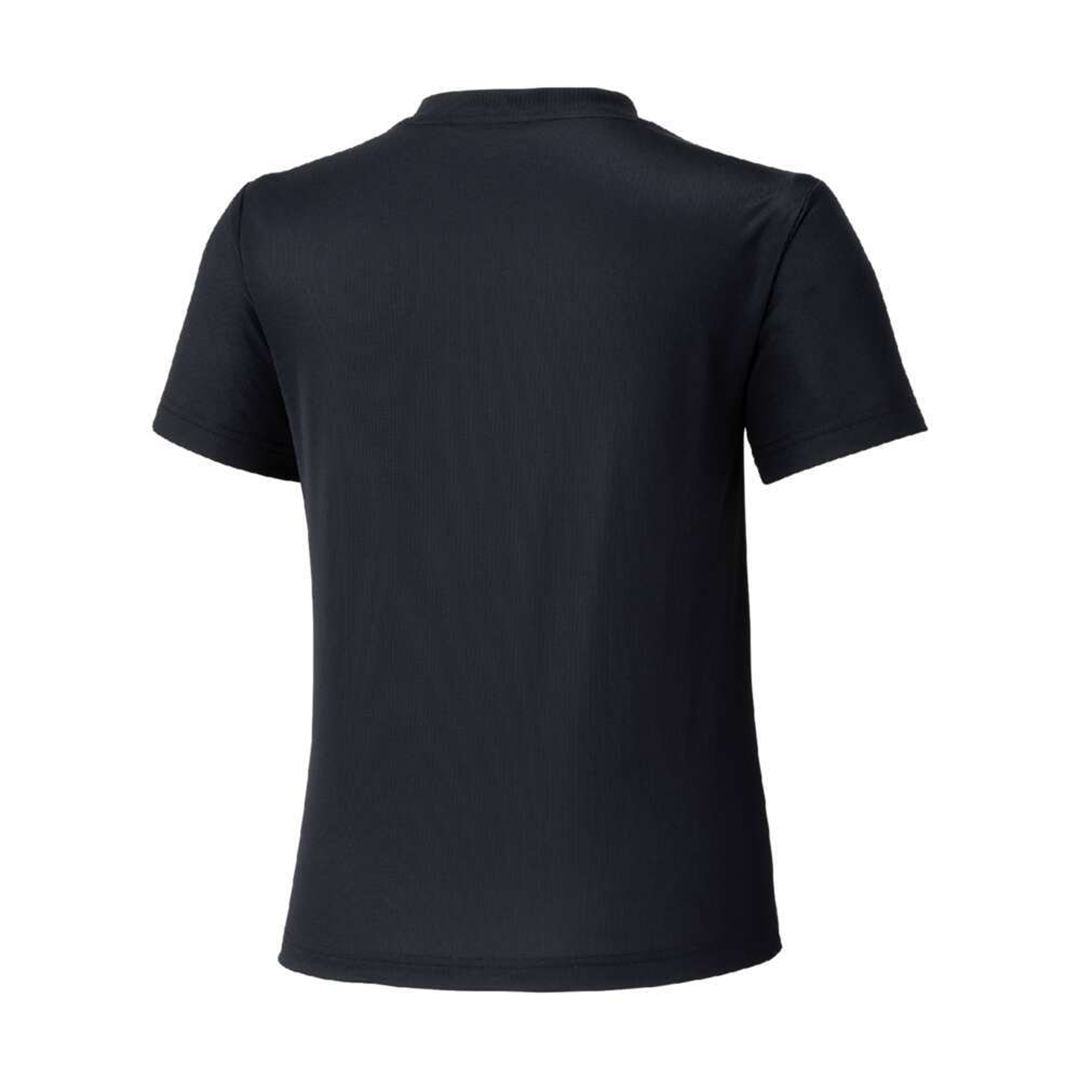 ナビドライTシャツ(半袖／丸首) ブラック×ホワイト 160