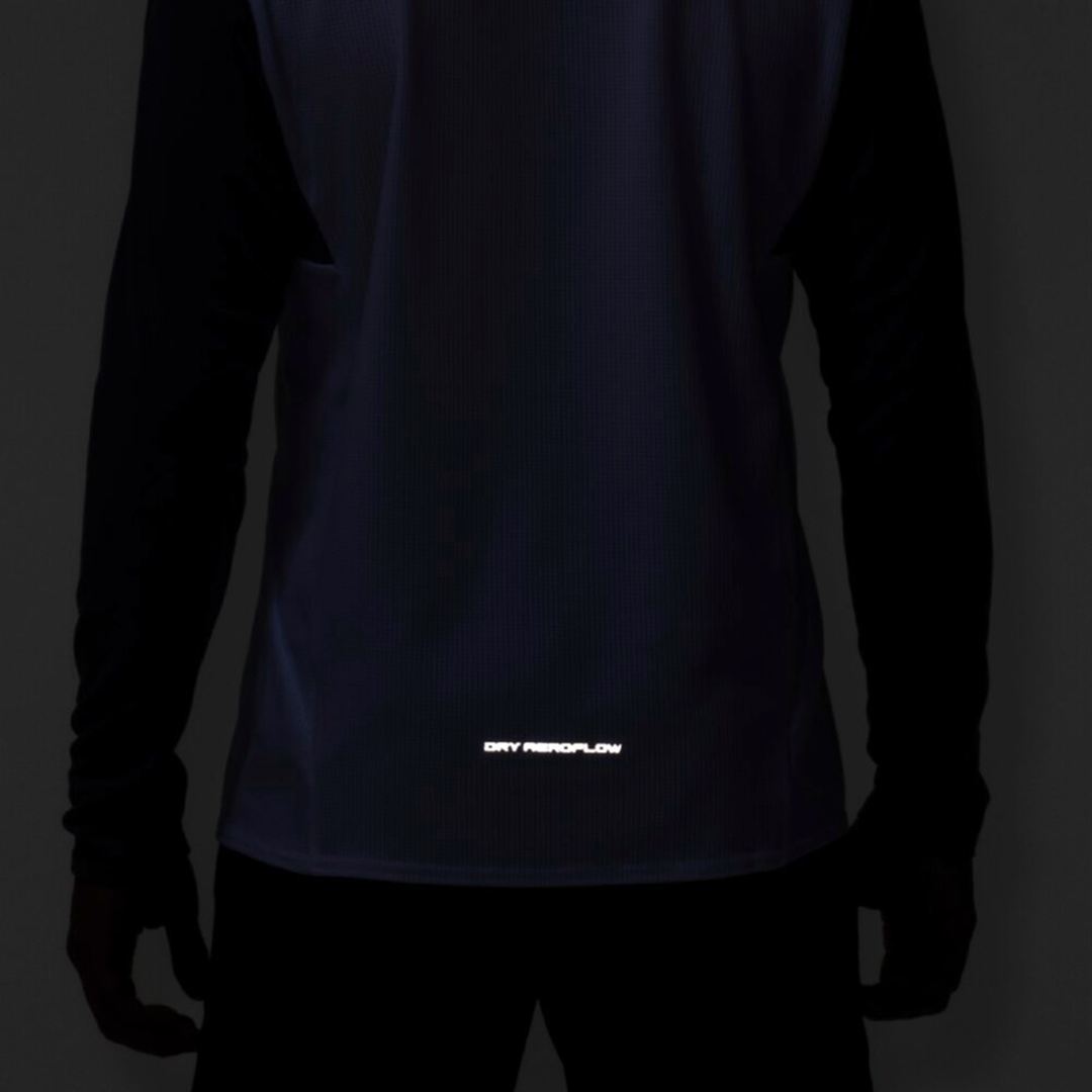 【汗処理／通気】ドライエアロフローTシャツ(長袖) ホワイト S