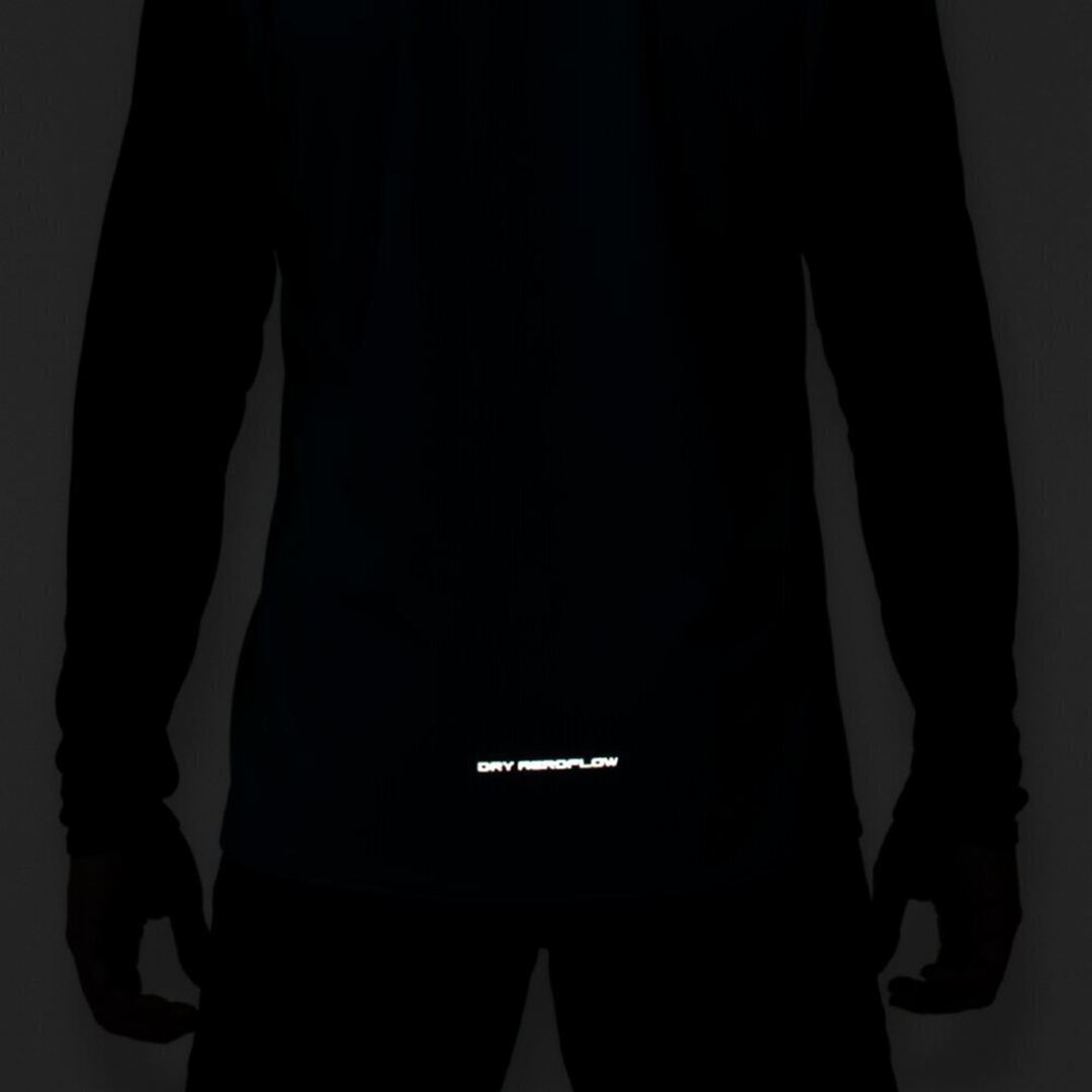 【汗処理／通気】ドライエアロフローTシャツ(長袖) ターコイズ XL