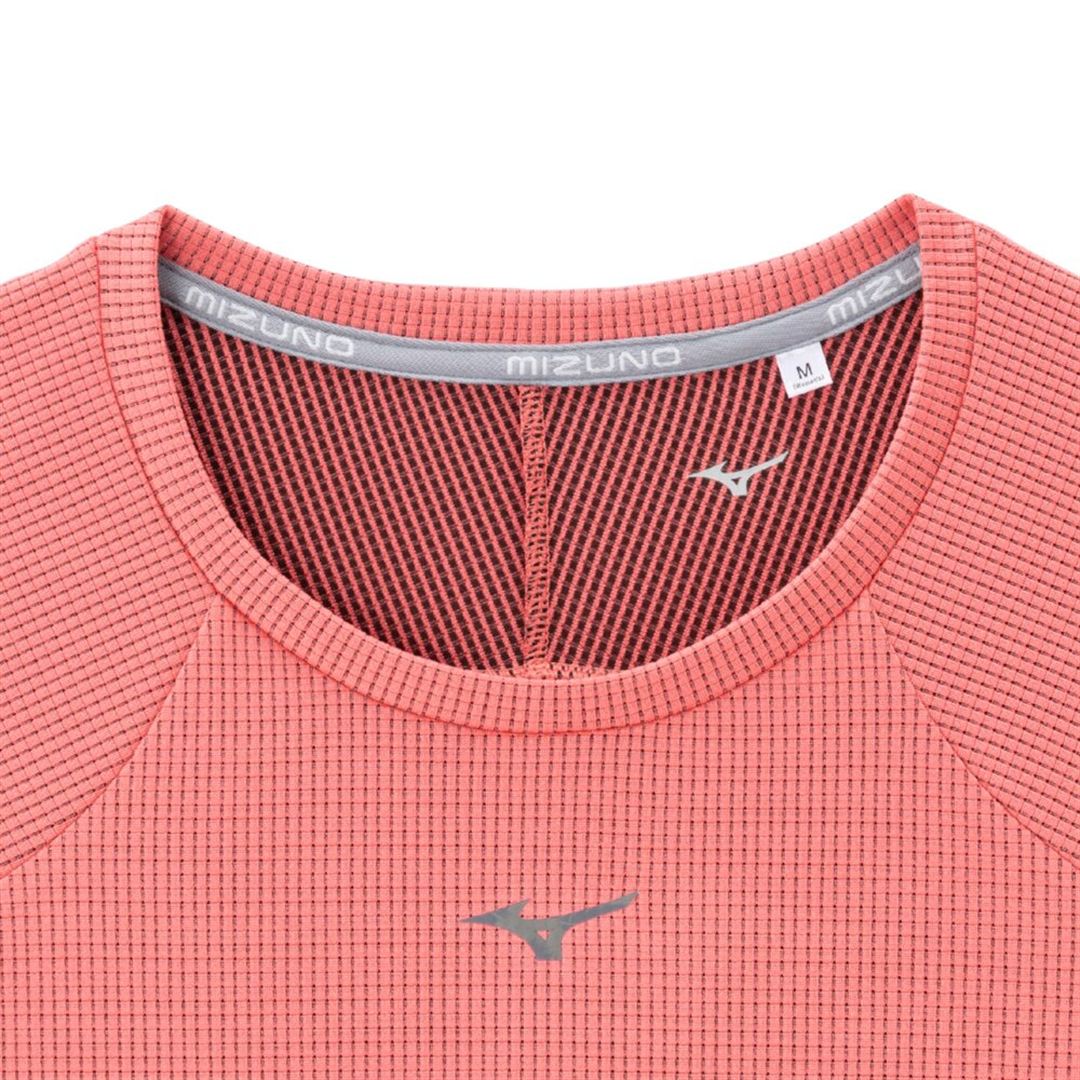 【汗処理／通気】ドライエアロフローTシャツ(長袖) カリプソピンク L