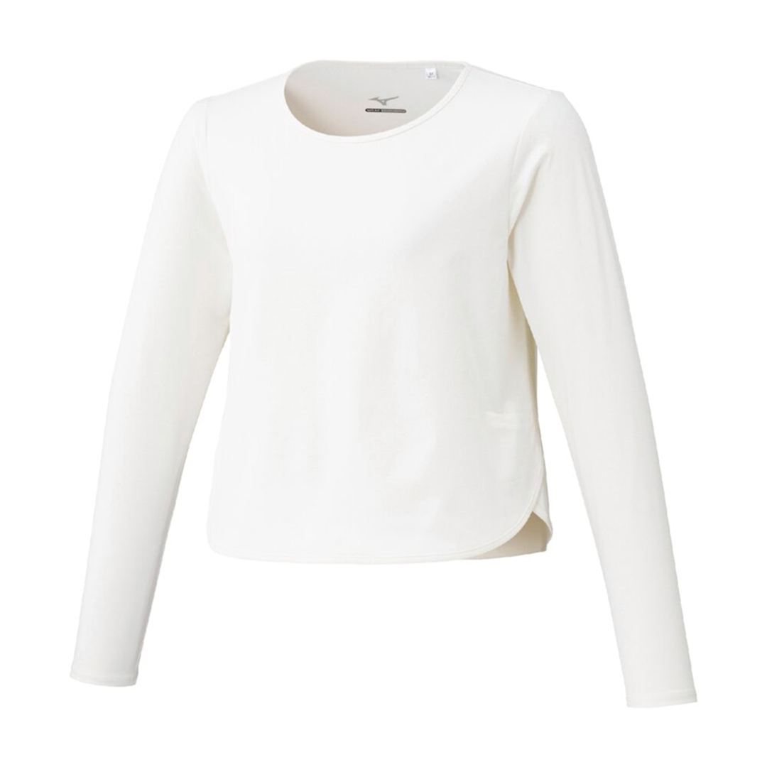 ソフトドライクロップドTシャツ(長袖) スノーホワイト XL