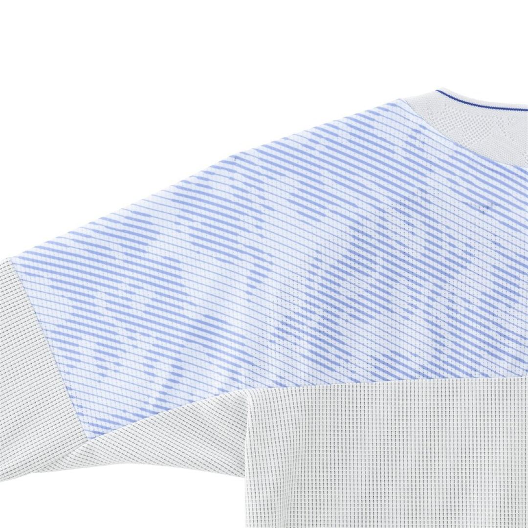 【汗処理／通気】ドライエアロフローTシャツ(長袖) Rホワイト XS