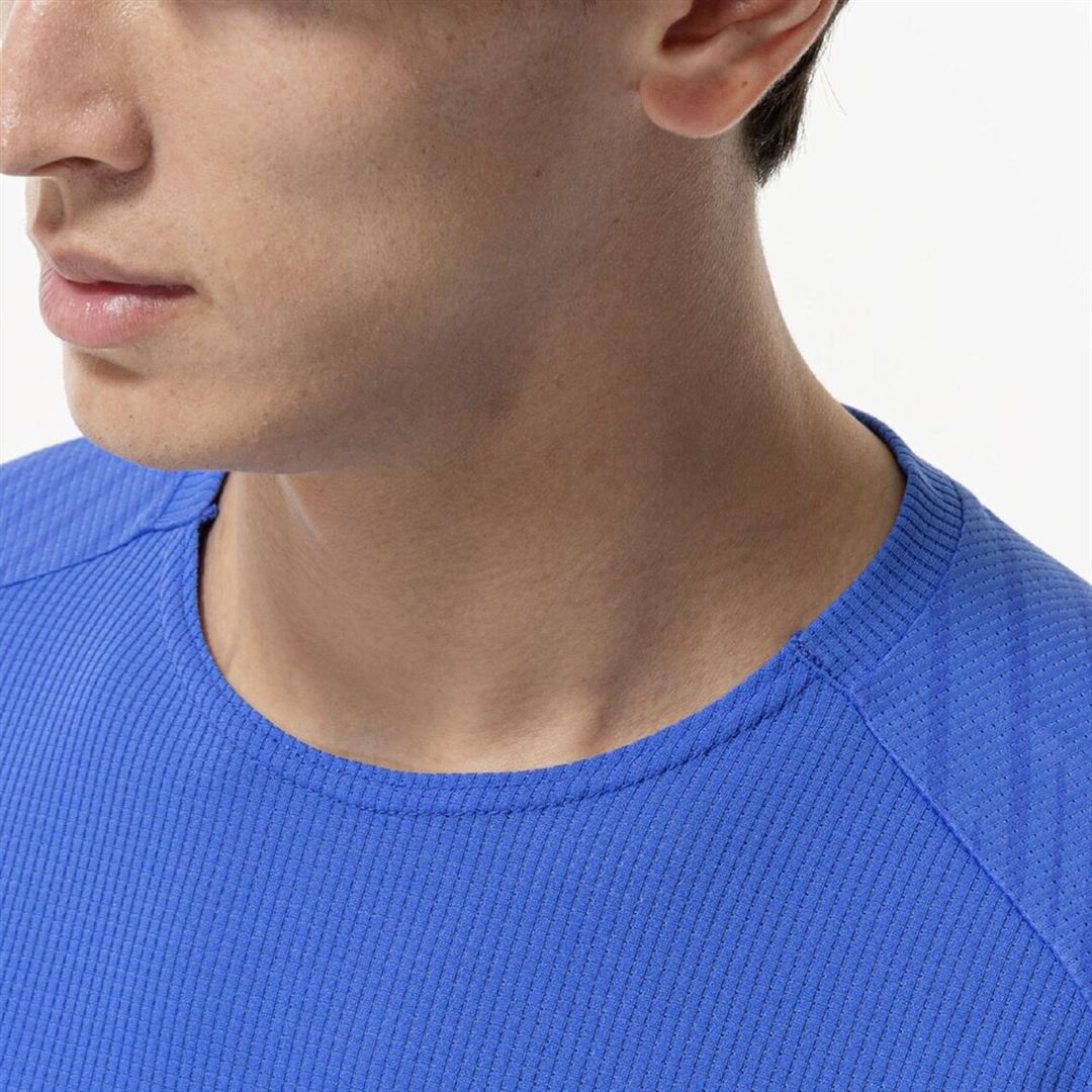 【汗処理／通気】ドライエアロフローTシャツ ダズリングブルー S