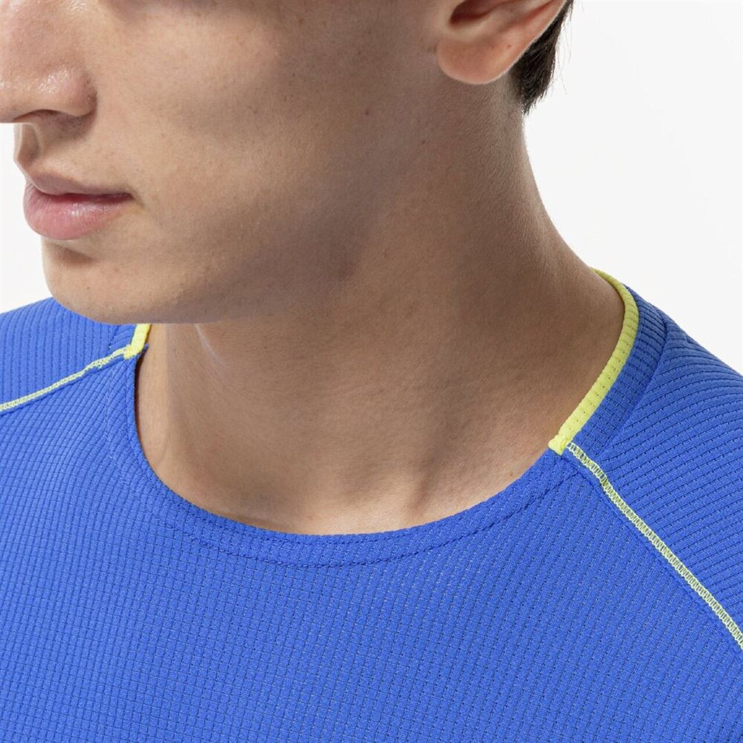 【汗処理／通気】ドライエアロフローTシャツ ダズリングブルー XL