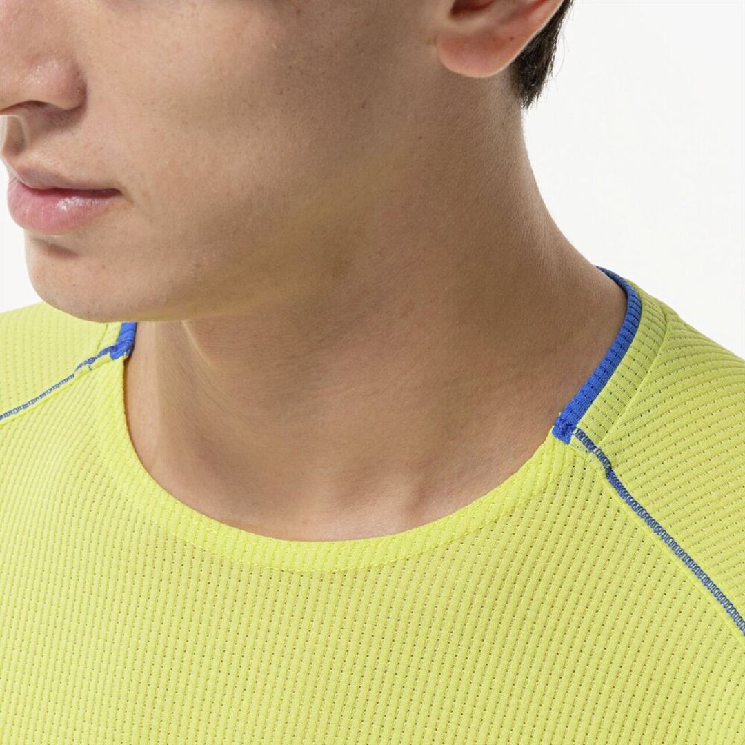 【汗処理／通気】ドライエアロフローTシャツ フォーチューンイエロー XL