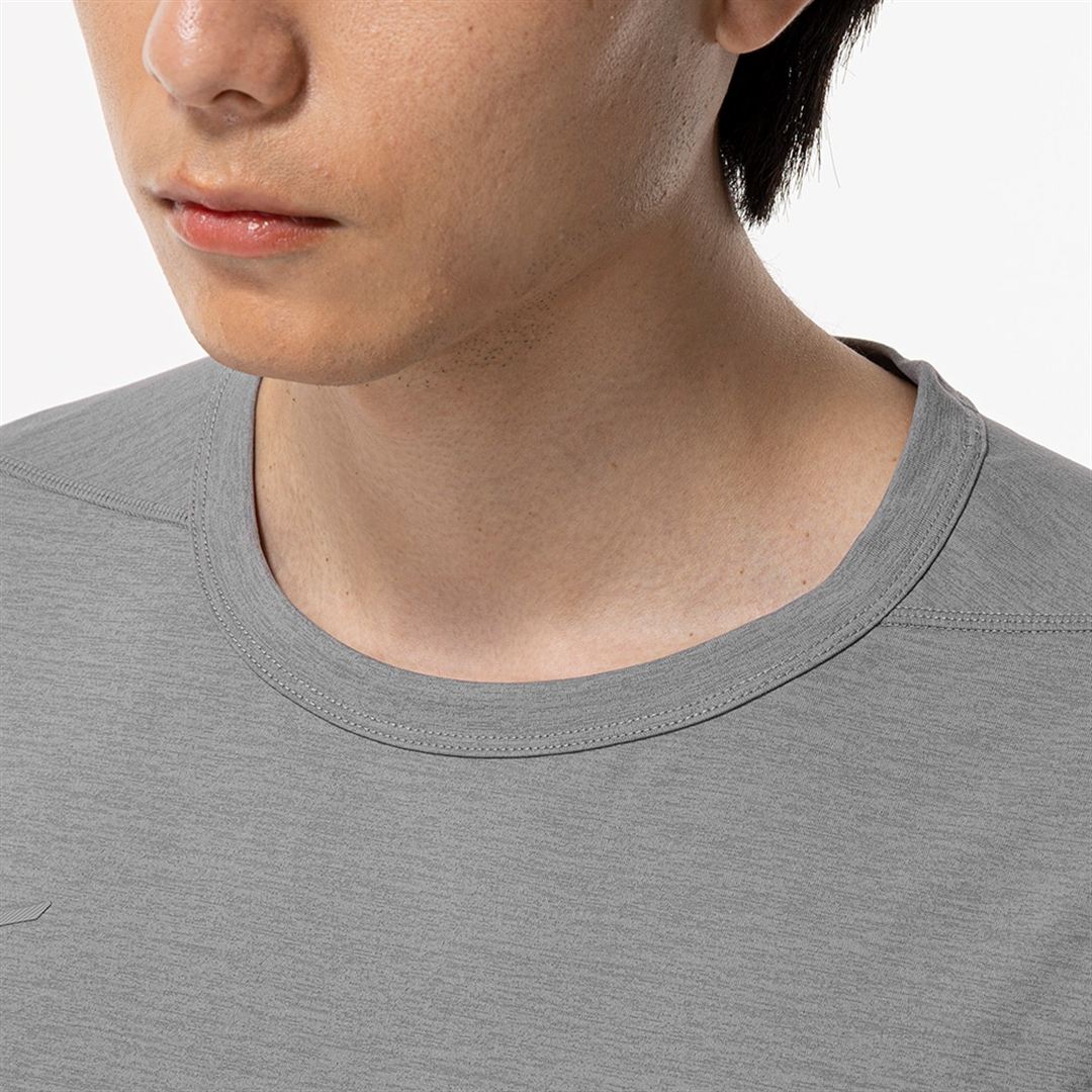 ストレッチソフトドライTシャツ フロストグレー XL