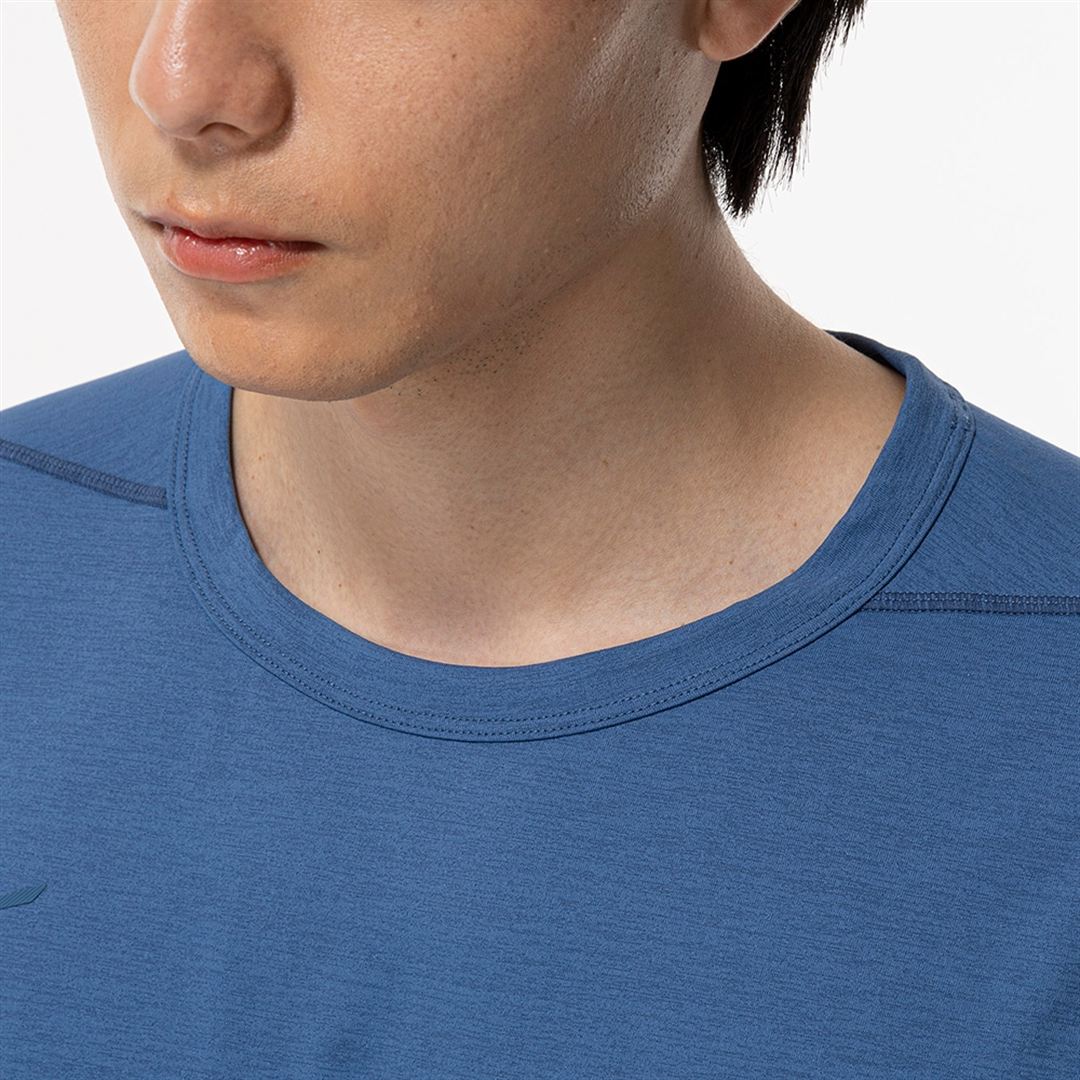 ストレッチソフトドライTシャツ ステラーブルー XL
