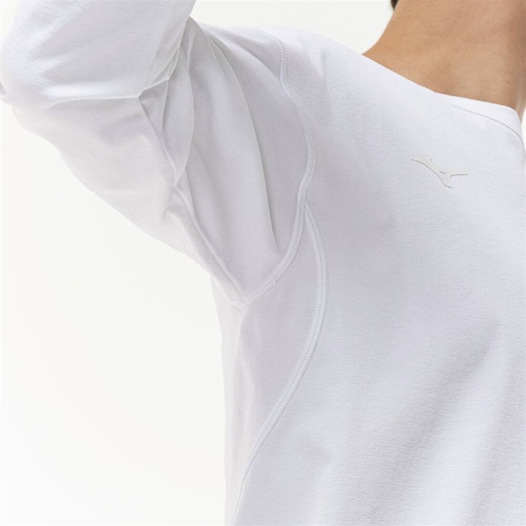 ストレッチソフトドライTシャツ(長袖) ホワイト XL