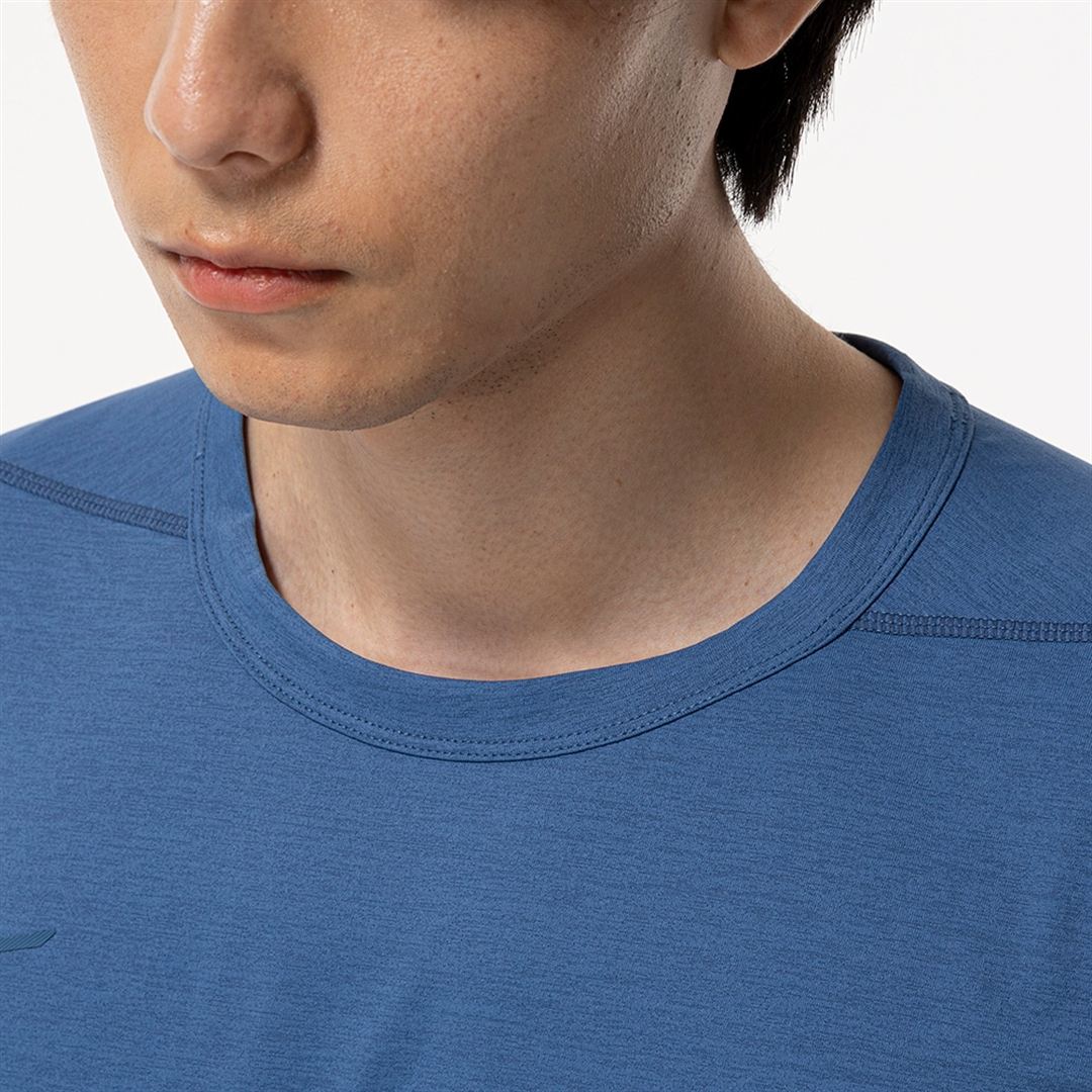 ストレッチソフトドライTシャツ(長袖) ステラーブルー S
