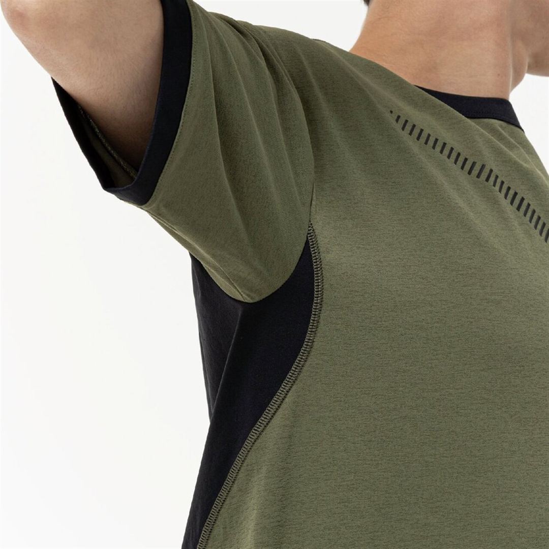 ストレッチソフトドライTシャツ フォーリーフグリーン XL