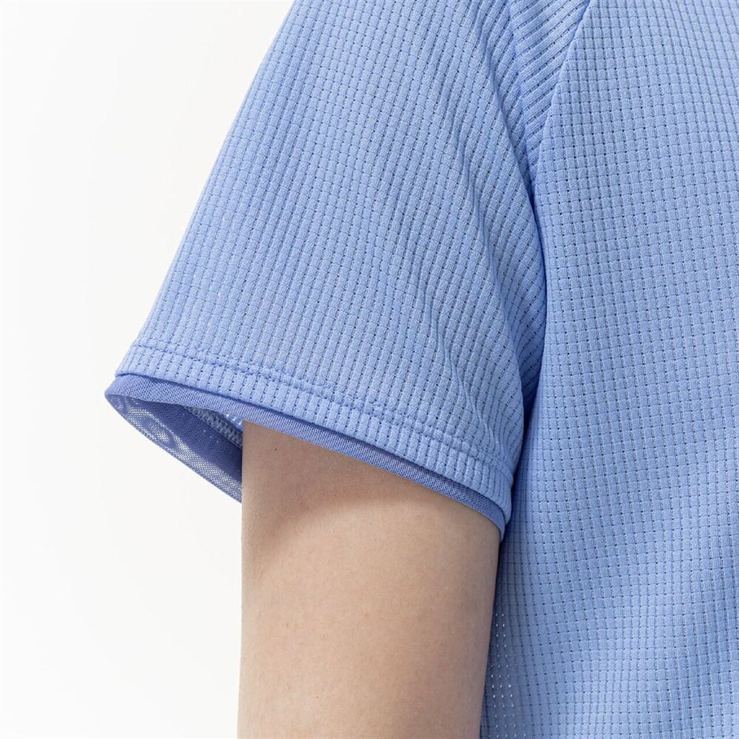 【汗処理／通気】ドライエアロフローTシャツ ヴィスタブルー XL