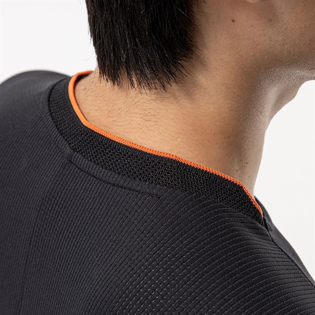 【汗処理／通気】ドライエアロフローTシャツ ブラック XS