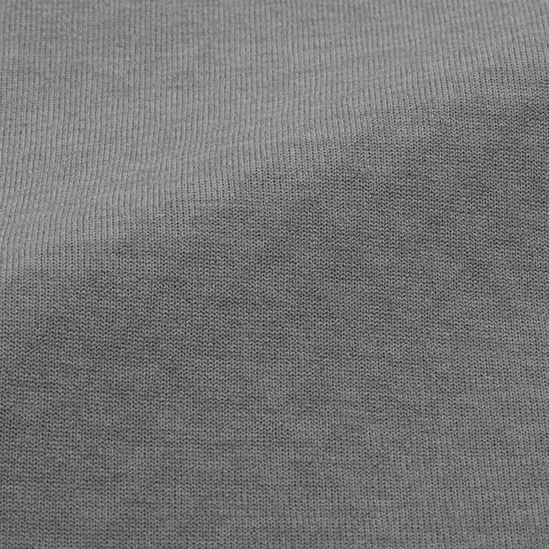 ストレッチフリースハイネックTシャツ(長袖) フロストグレー杢 S