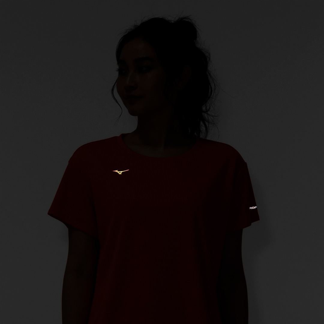 【汗処理／通気】ドライエアロフローTシャツ(ワイドシルエット) サンストーンオレンジ XL