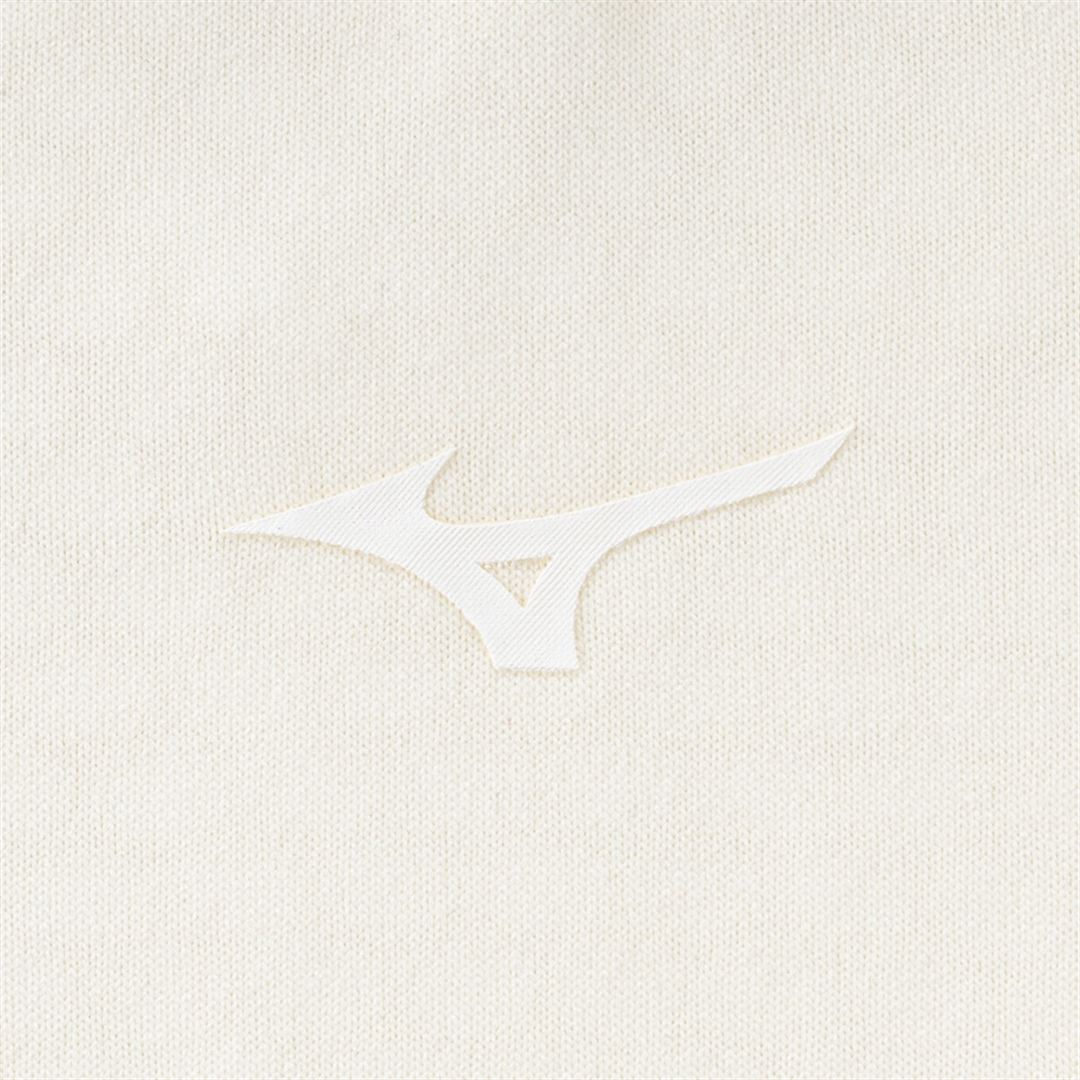 ストレッチフリースハーフジップTシャツ(長袖) スノーホワイト杢 XL