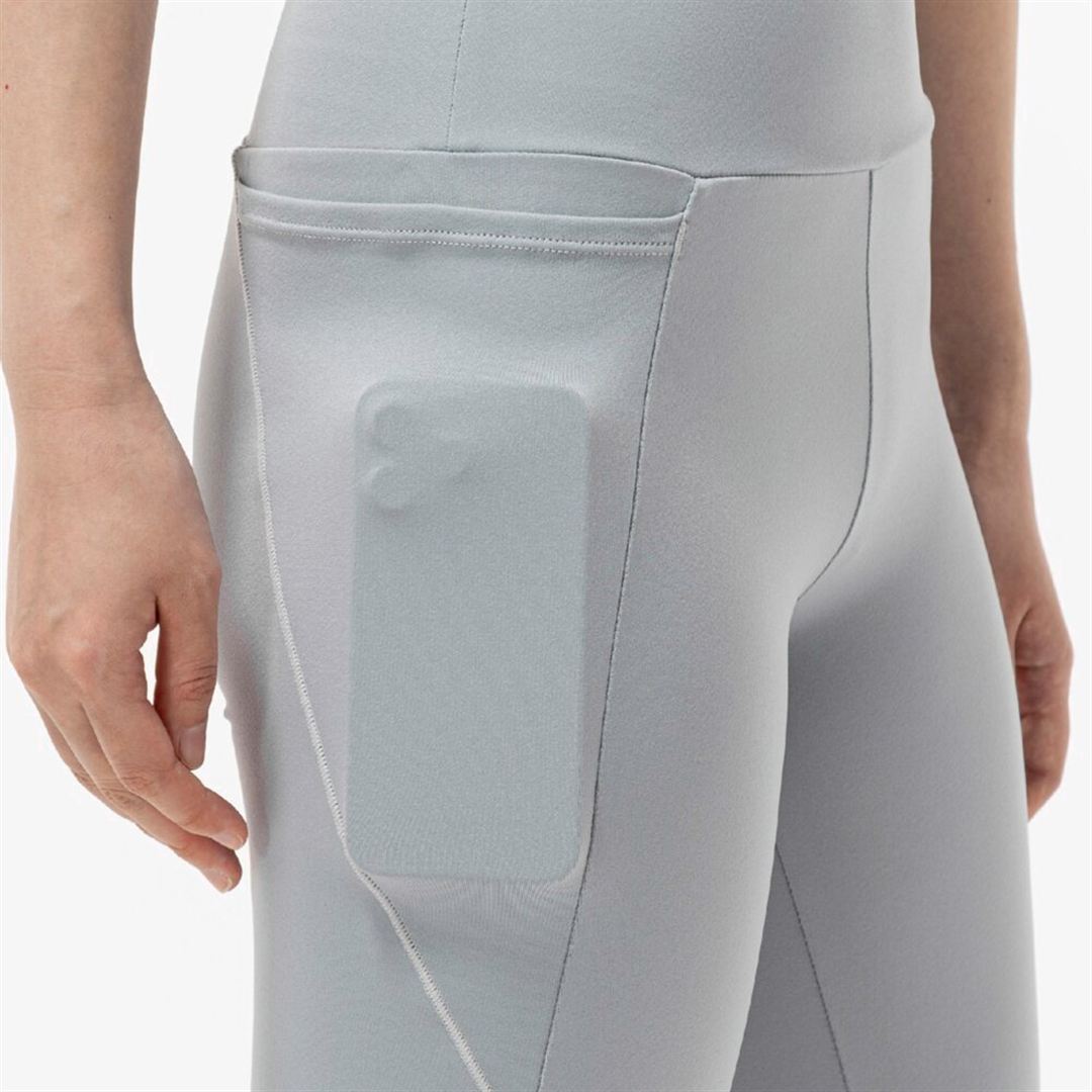 タイツ グレイッシュサックス XL