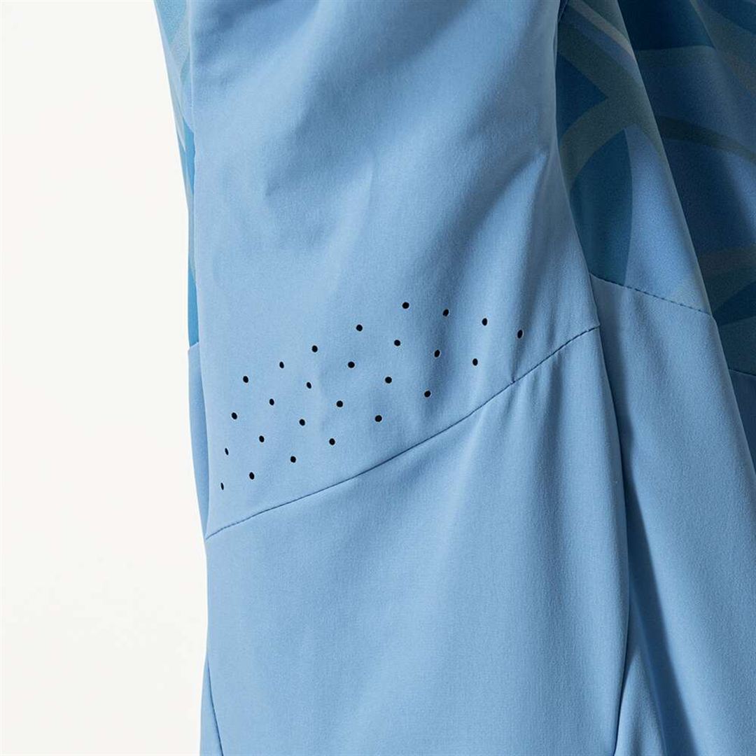 ストレッチクロスフーディ パリジャンブルー XL