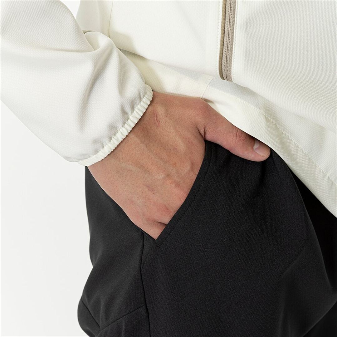 ストレッチクロスパンツ ブラック S