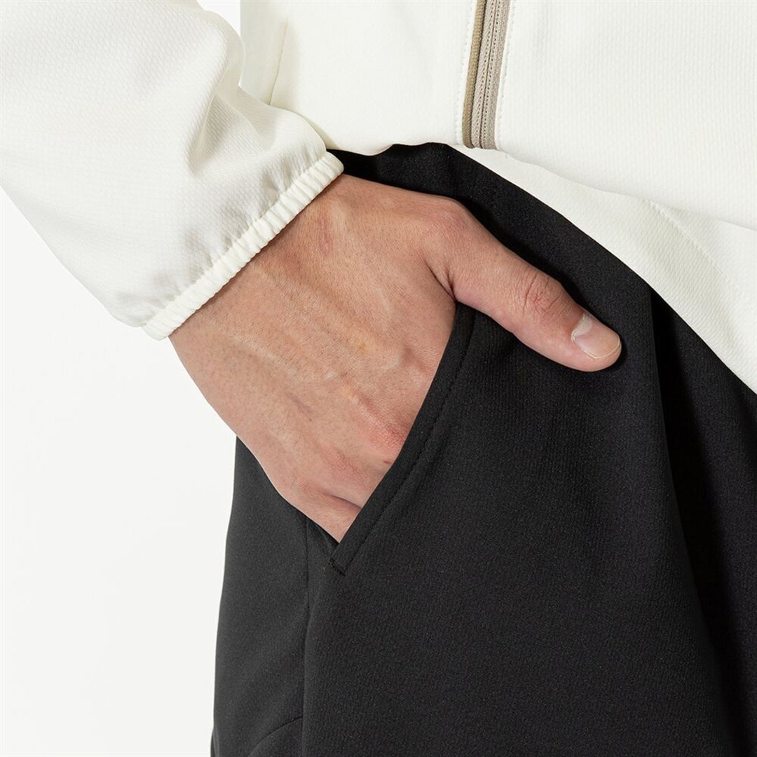 ストレッチクロス7分丈パンツ ブラック S