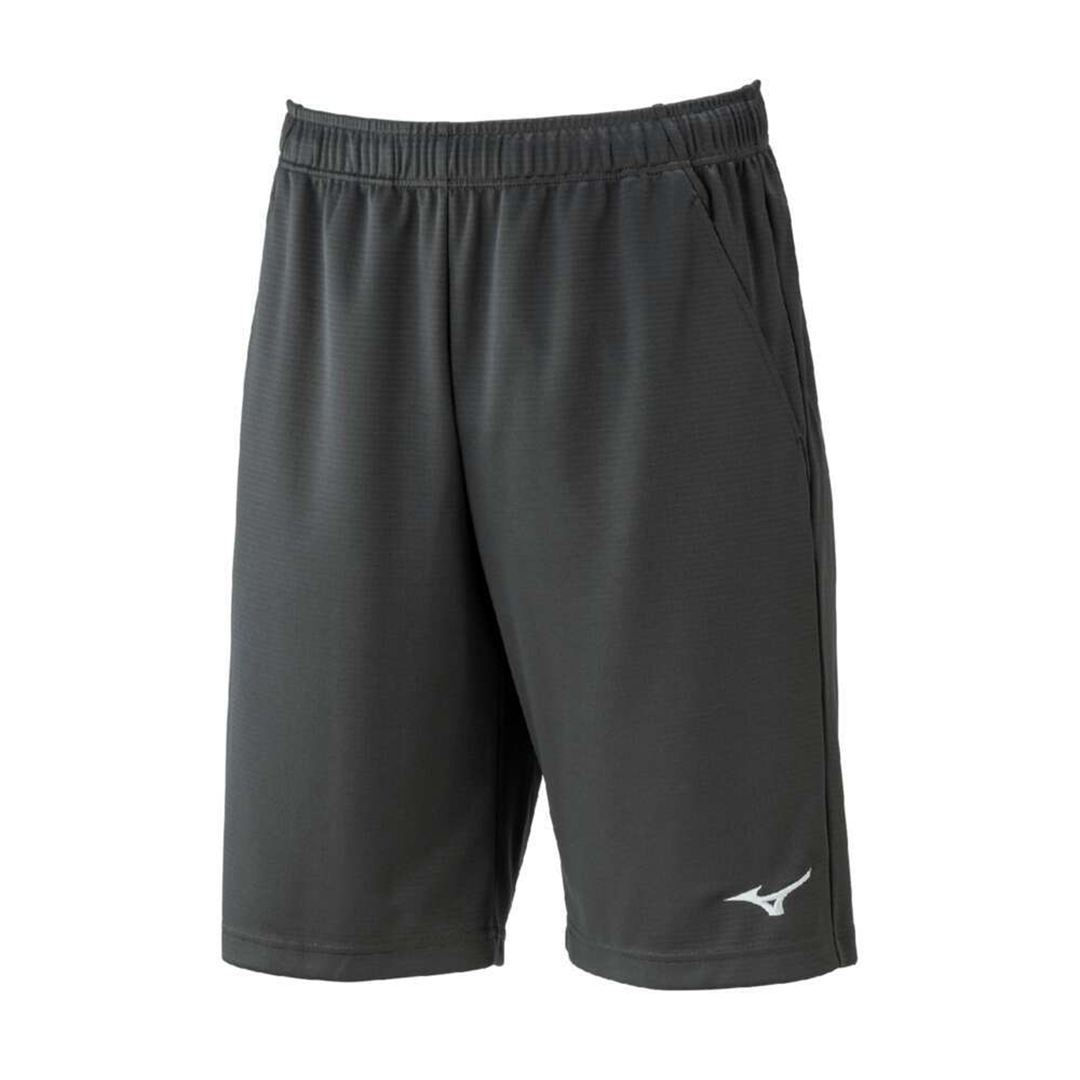 ナビドライニットハーフパンツ チャコールグレー×シルバー XL