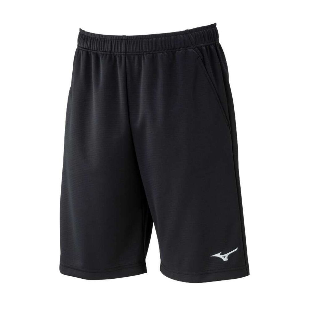 ナビドライニットハーフパンツ ブラック×シルバー XL