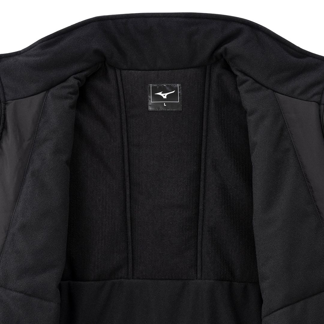 【吸湿発熱】MCライン ブレスサーモ中綿ウォーマージャケット ブラック XL