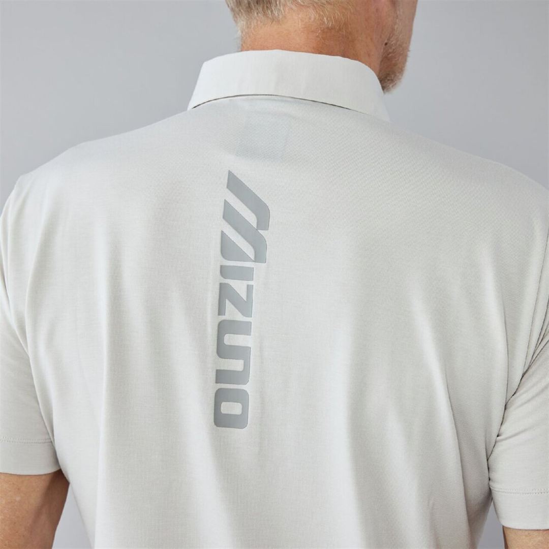 MIZUNOミリオラメントジャージー半袖シャツ シルバーグレー M