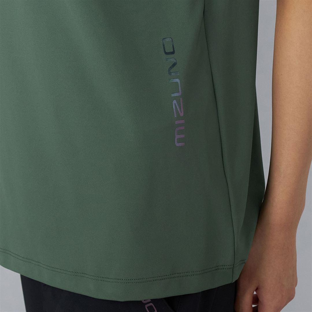 UVハーフジップ半袖シャツ フォレストグリーン XL