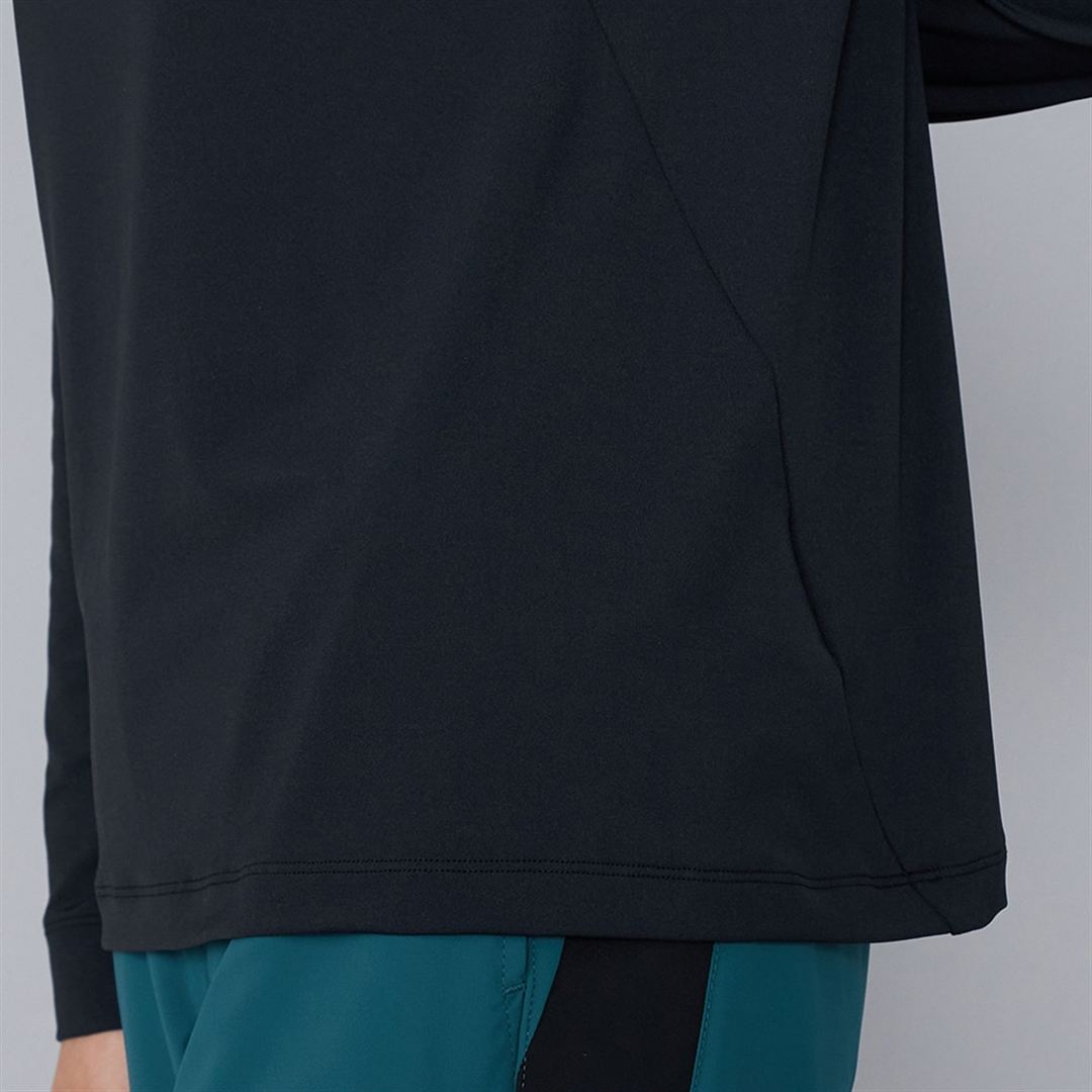 UVハイネックシャツ ブラック XL
