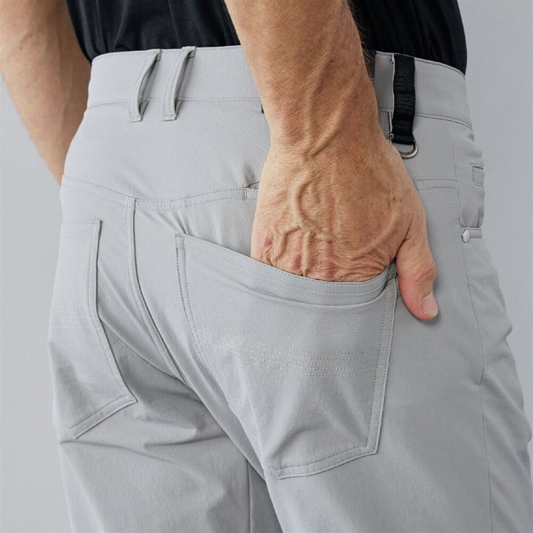 MIZUNOダブルウィーブストレッチロングパンツ シルバーグレー M