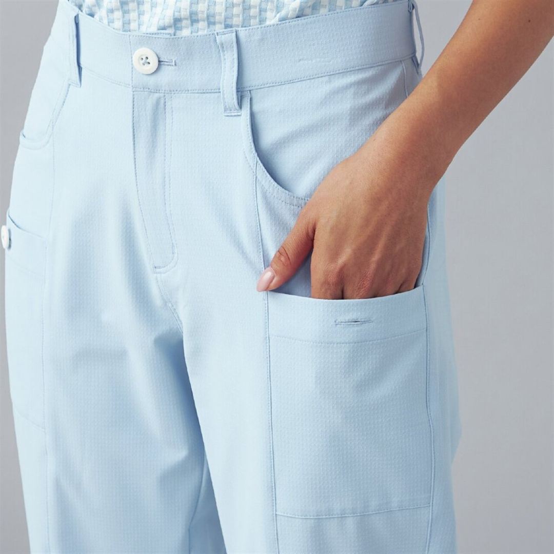 驚2ストレッチサッカーロングパンツ ライトブルー M