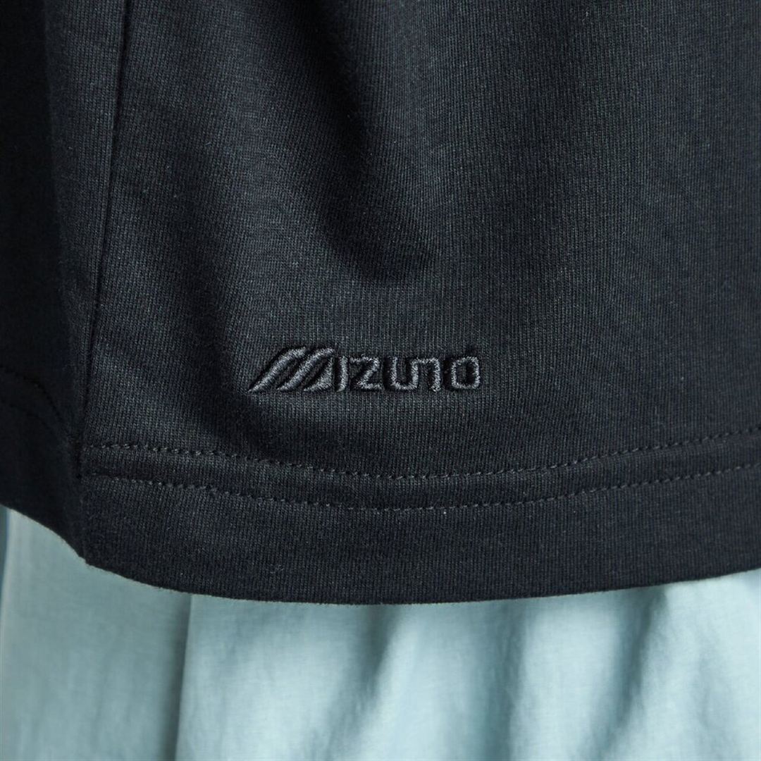 【ミズノ直営限定】モノグラムM クロップド長袖Tシャツ ブラック XL