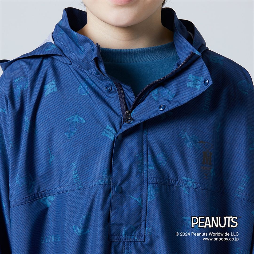 【PEANUTS】Compactウォーターリパレントコート ダークブルー JF
