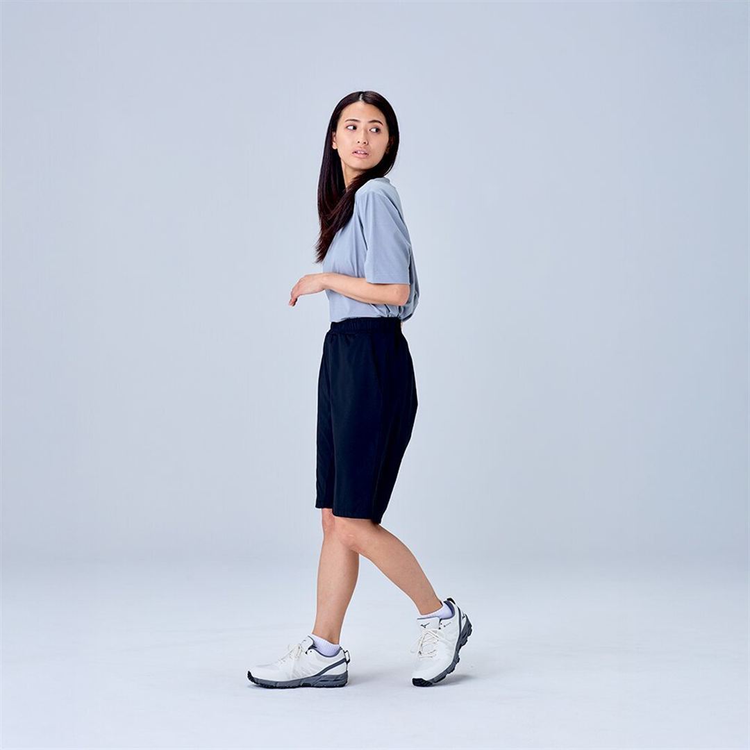 ハイストレッチ ハーフパンツ ブラック XL