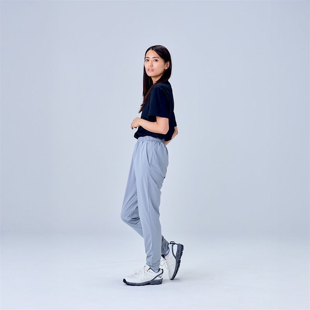 ハイストレッチ ジョガーパンツ グレー XL