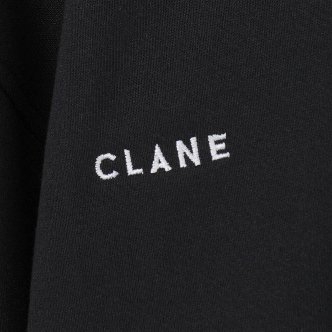 【CLANE】SHORT SWEATSHIRT ブラック 2
