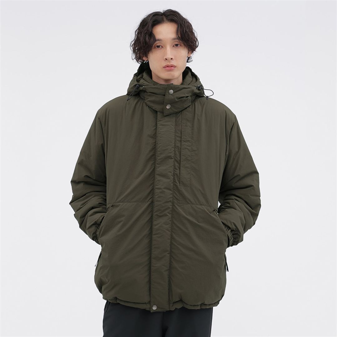【MARGARET HOWELL】ウォーターリパレントタスランナイロンリップジャケット DK.カーキ M