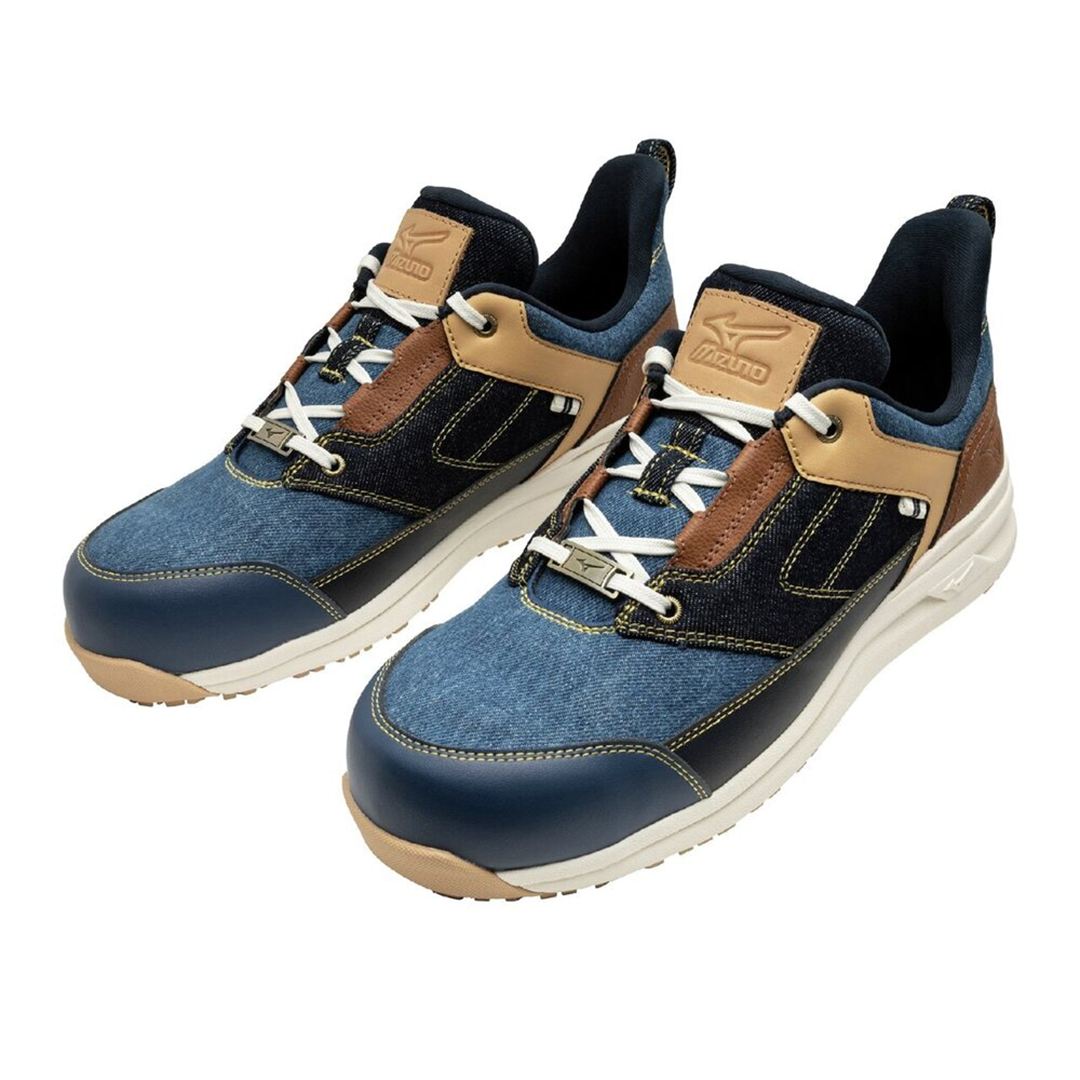 オールマイティLSII 11L DENIM(紐／ローカット) スモーキーブルー×インディゴブルー×ブラウン 25.0