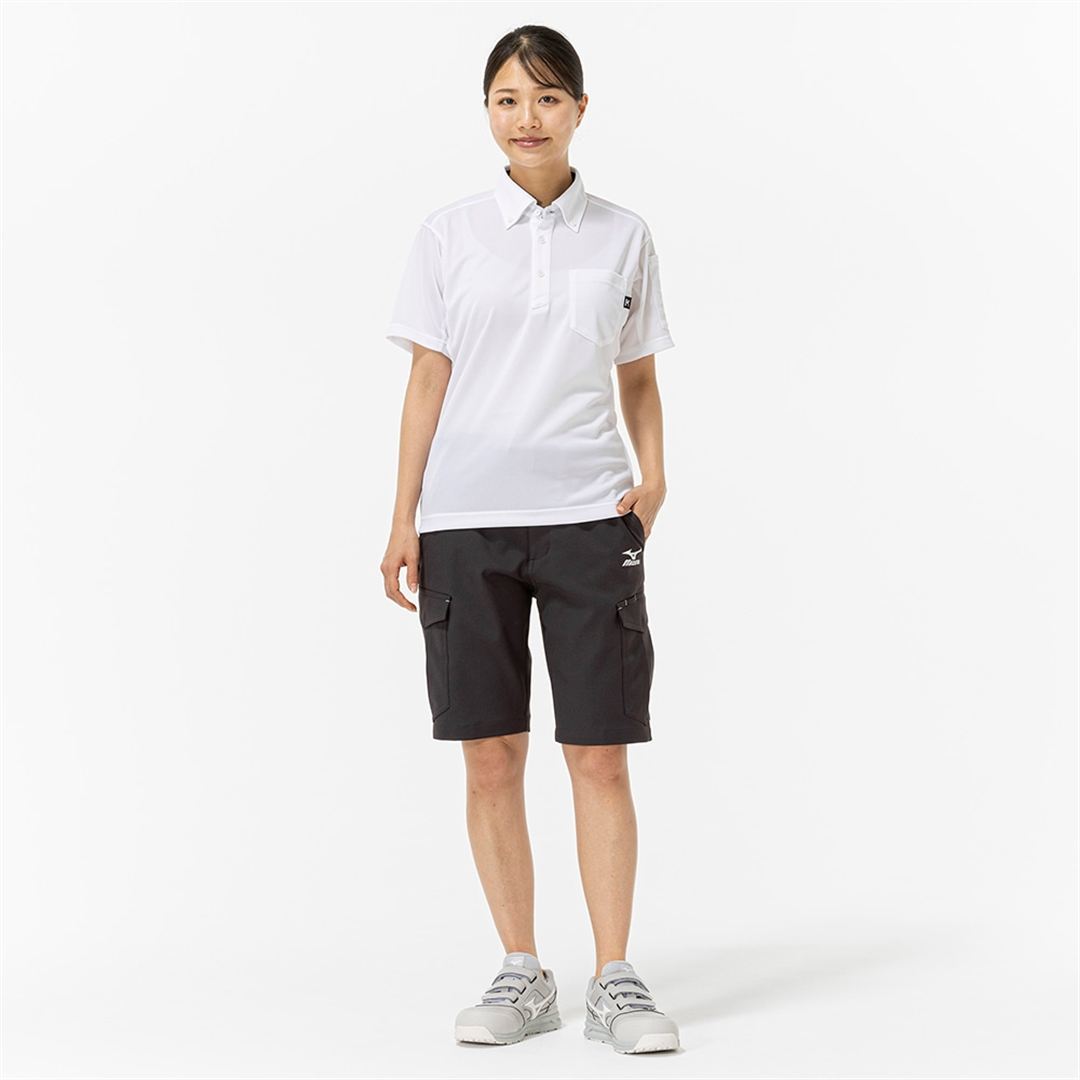 ストレッチMOVEハーフパンツ(制電) チャコールグレー XS