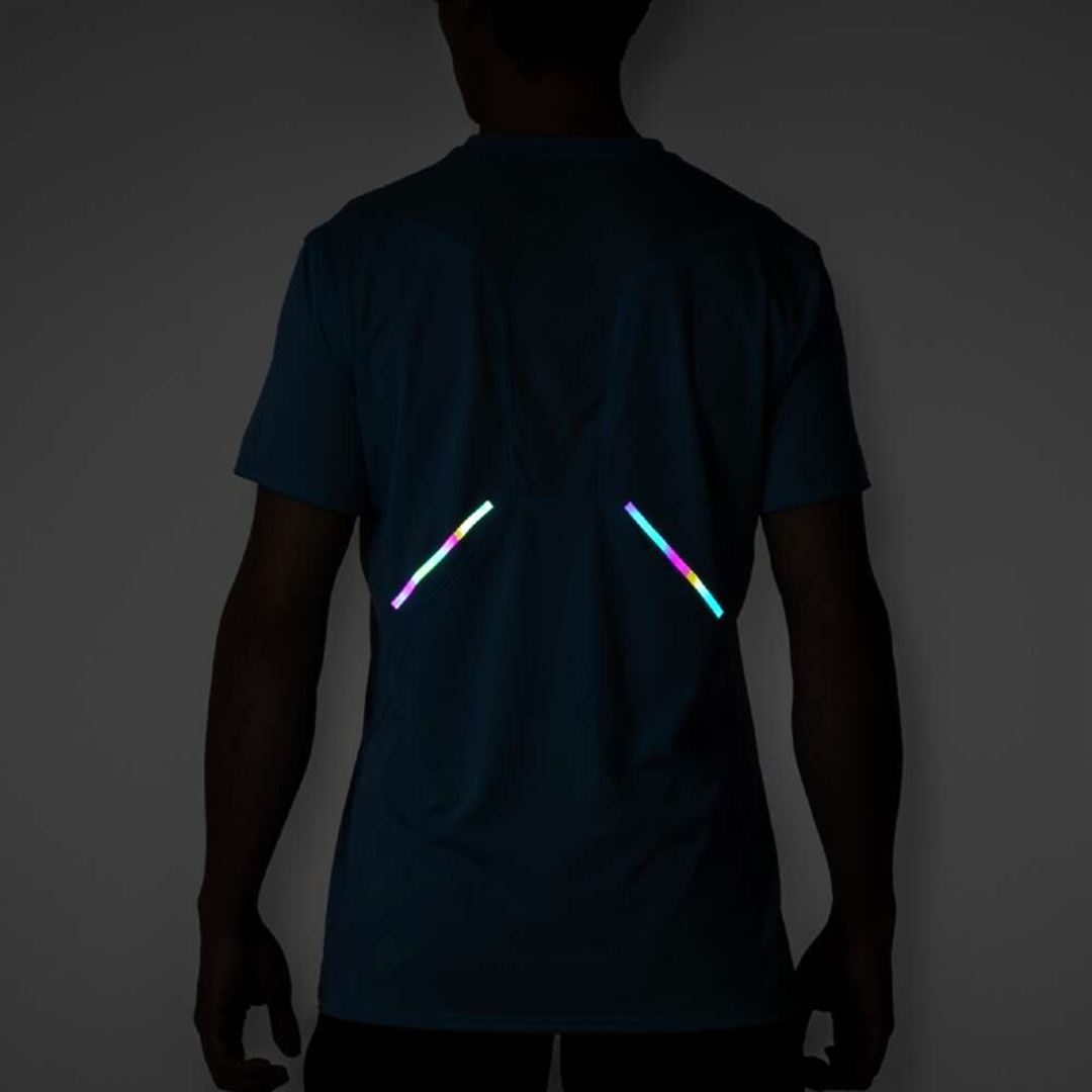 【汗処理／通気】ドライエアロフローTシャツ(オーロラ) グレイシアレイク S