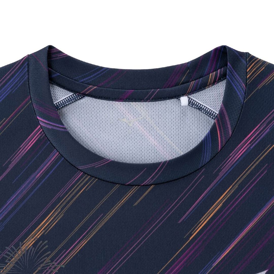 クイックドライ グラフィック Tシャツ ハナビ S