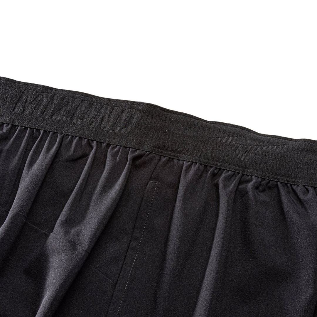 【ミズノ直営限定】ランニング ハーフパンツ インナータイツ付 ブラック XL