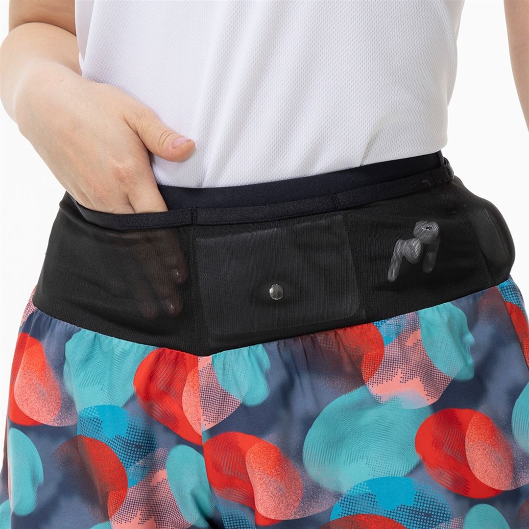 ランニング マルチポケットパンツ グラフィック4インチ インシグニアブルー XL